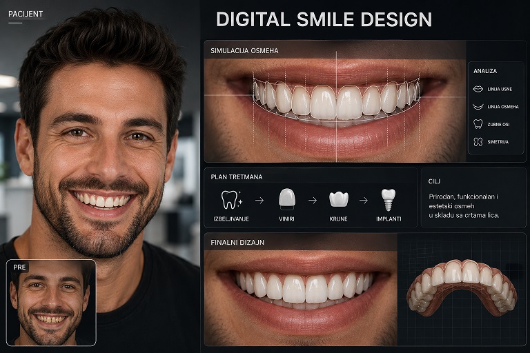 Digital smile design primer na pacijentu za holywood smile